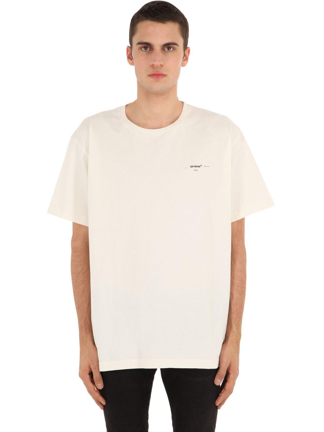 T-shirt Virgil Abloh White size S International in Cotton - 31813830