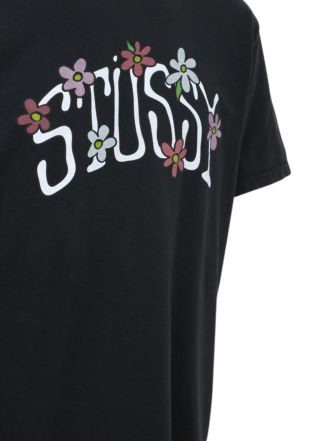 stussy flower t shirt