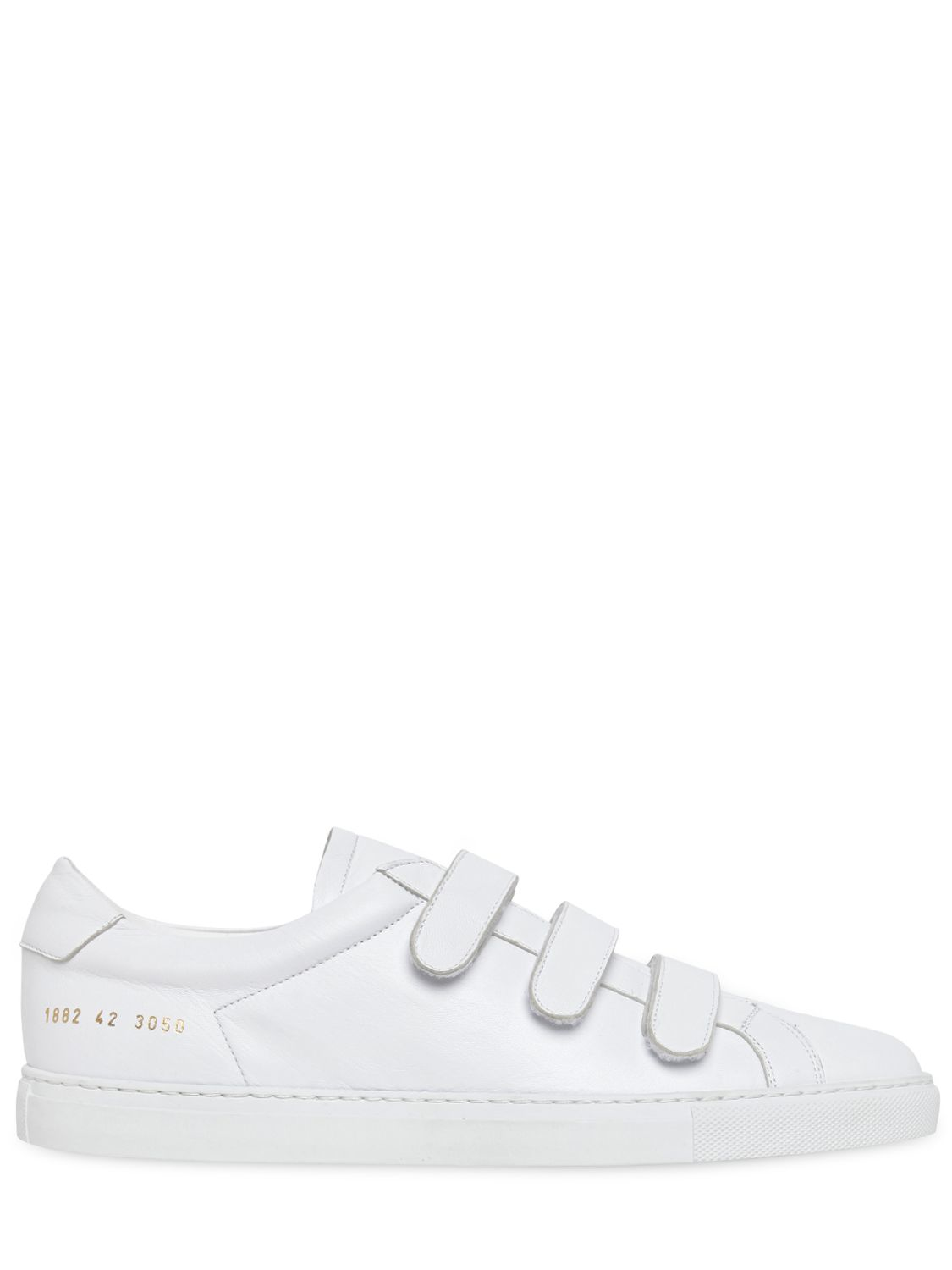 Common Projects Leather Achilles Three Strap in White for Men | Lyst