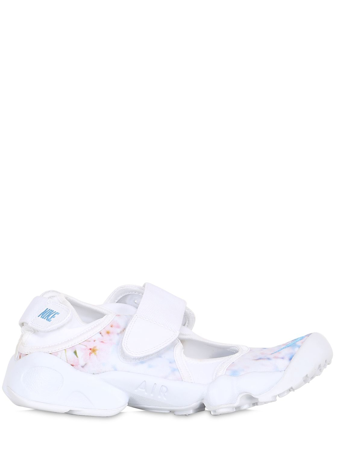Nike Synthetic Air Rift Cherry Blossom Nylon Sneakers in White | Lyst