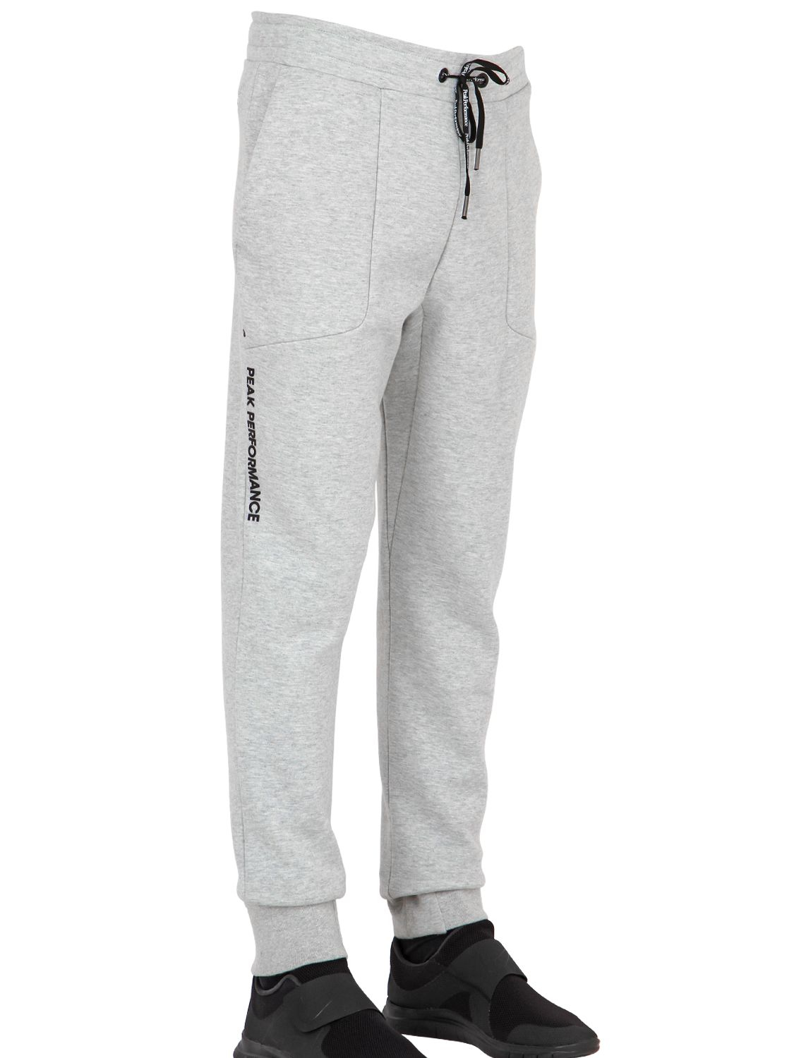 Peak Performance Cotton Blend Jogging Pants in Light Grey (Gray) for Men -  Lyst