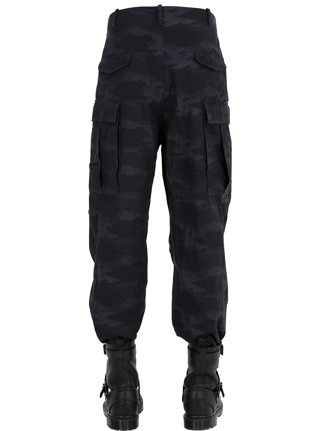 ASOS Denim Oversized Tapered Cargo Pants With toggle Hem in Green for Men - Lyst