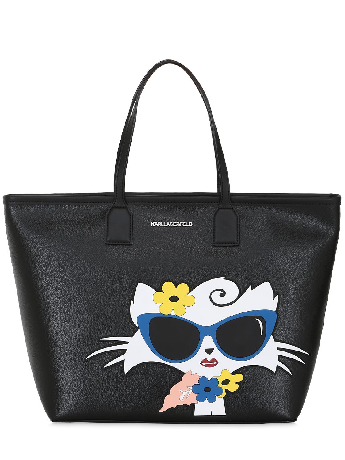Lyst Karl Lagerfeld Choupette Beach Tote Bag in Black