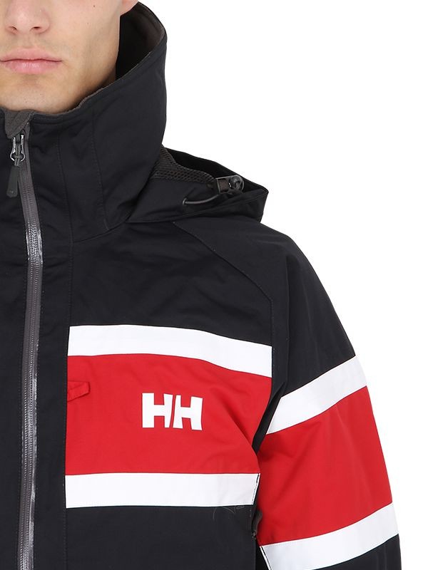red sailing jacket