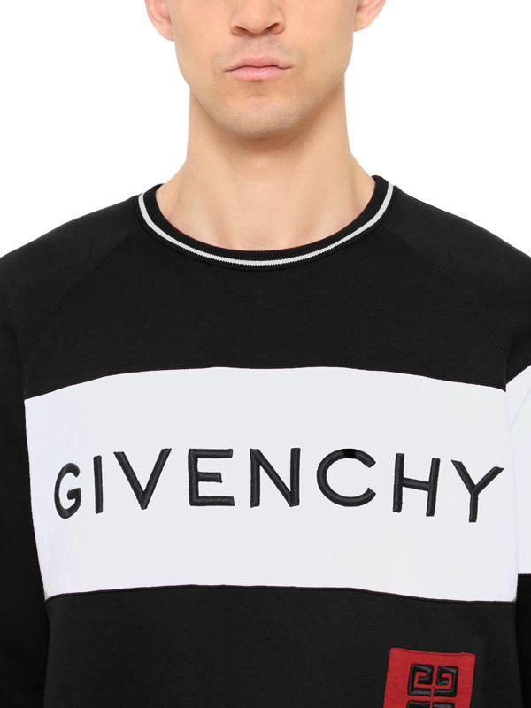 Givenchy paris 4g embroidered sweatshirt hotsell