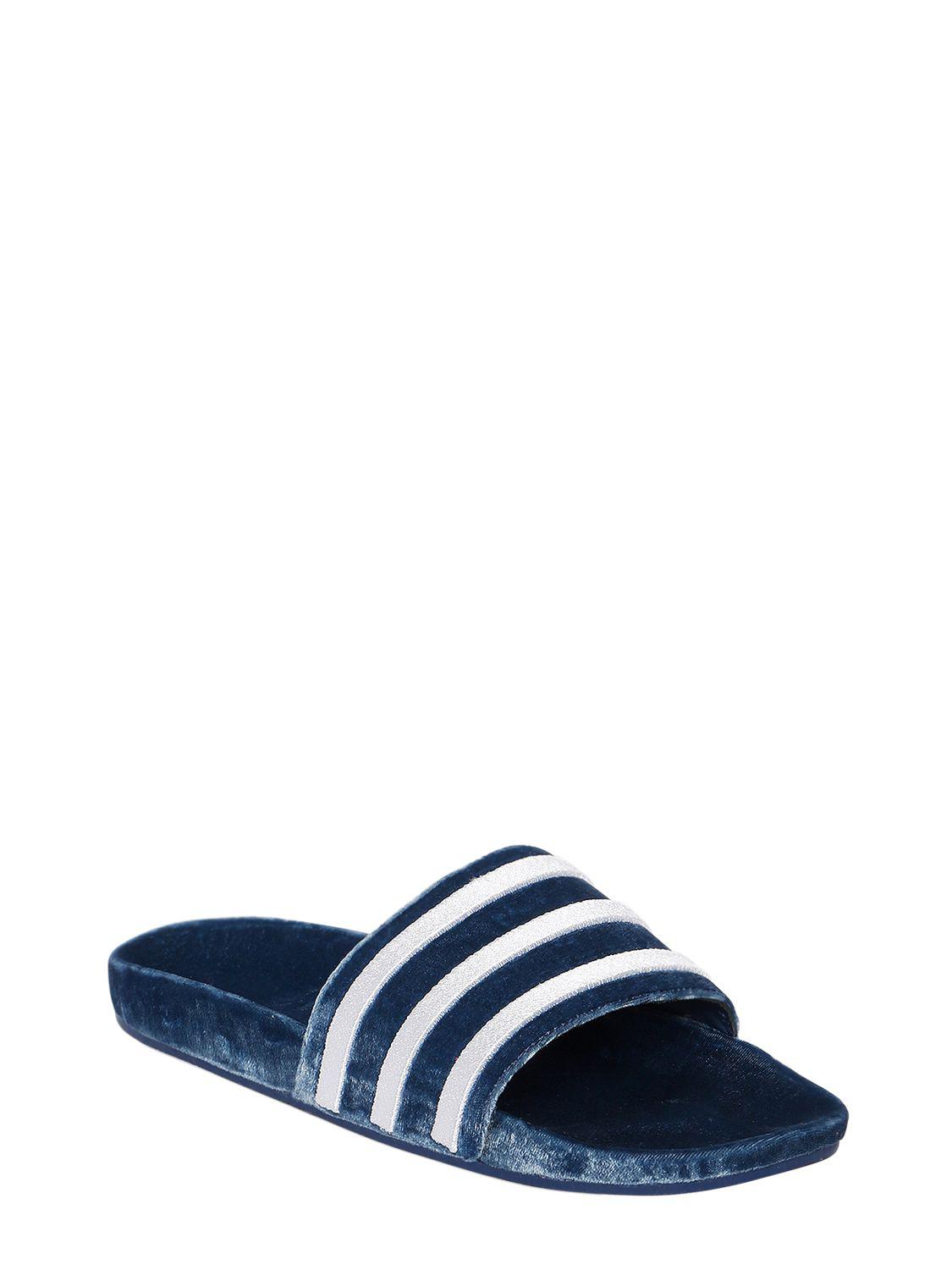 adilette velvet slides