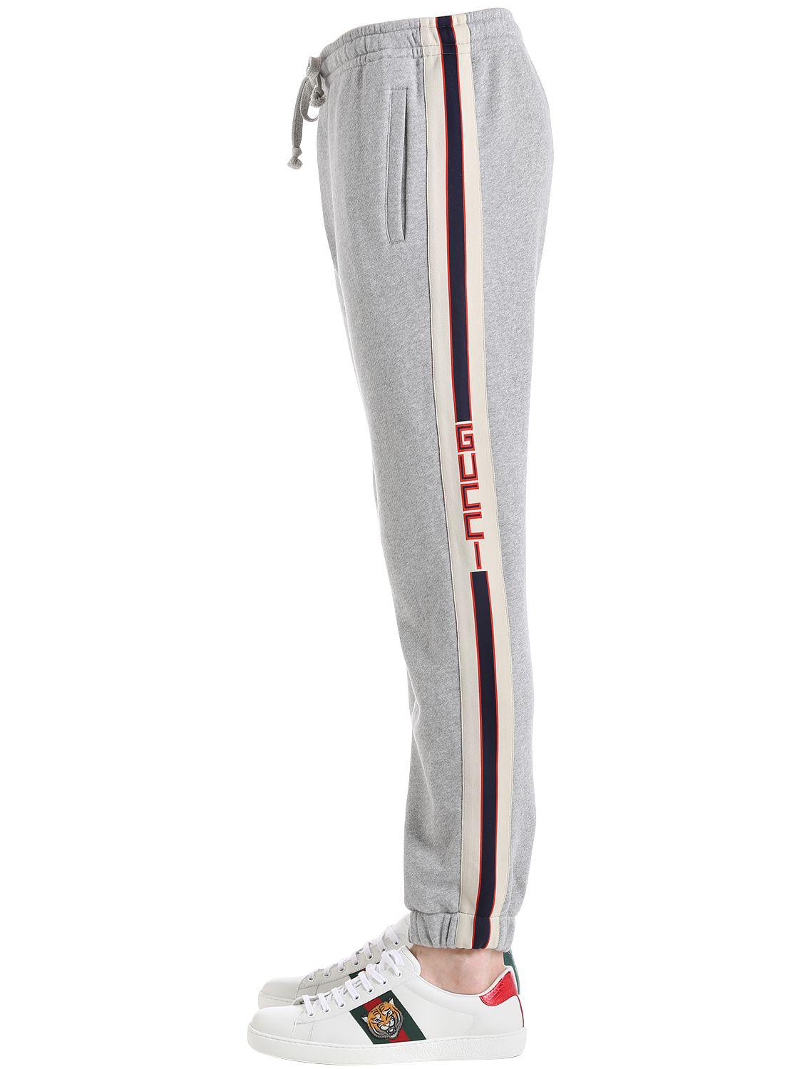 gucci canvas jogging pants