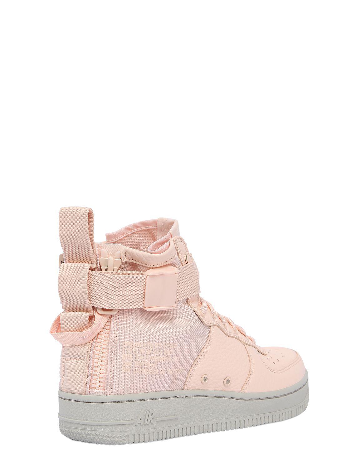nike sf air force 1 mid pink