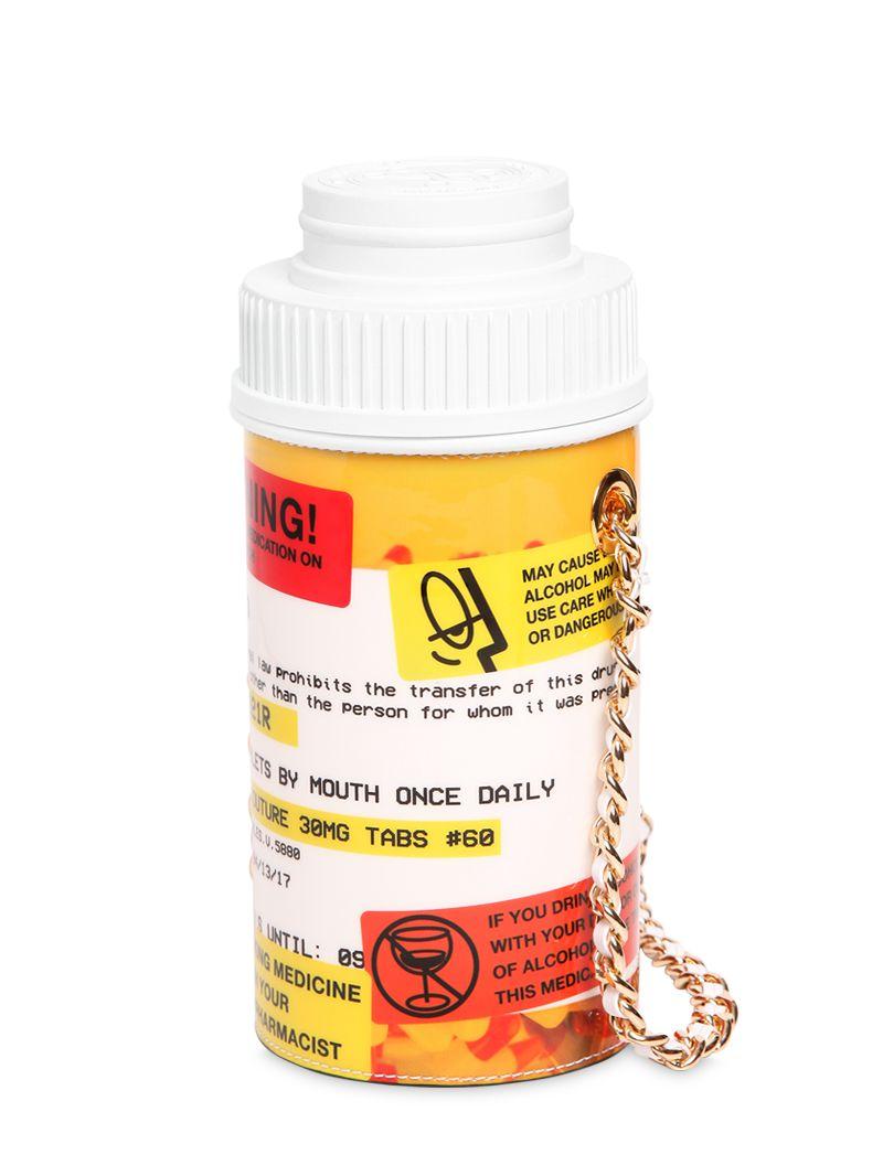 Moschino Pill Bottle Shaped Shoulder Bag in Black