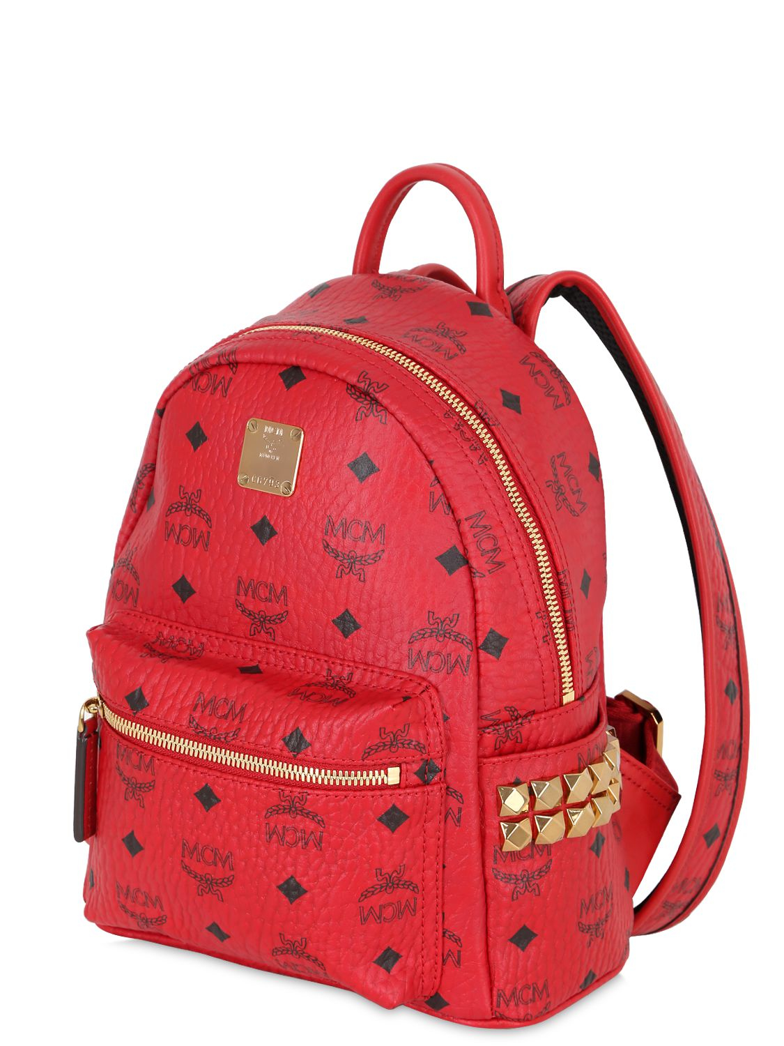 Lyst - Mcm Mini Stark Faux Leather Backpack in Red