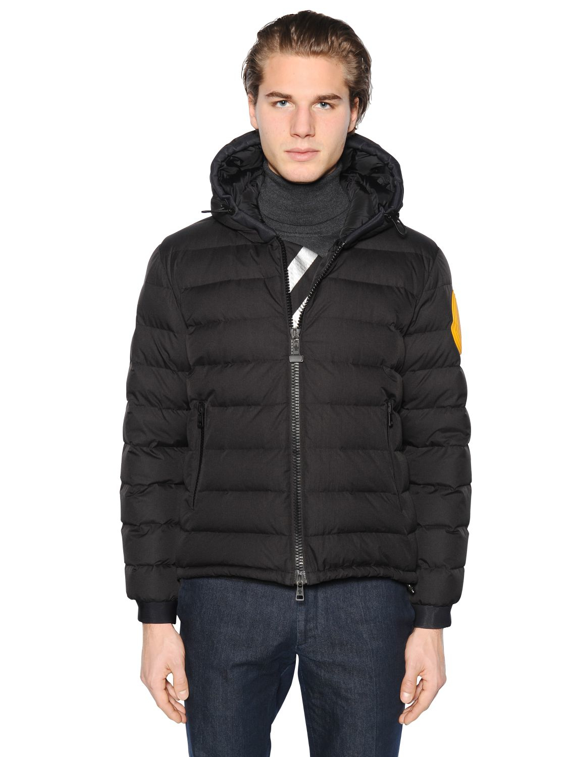 Moncler X Off-White Nylon Dinard Down Jacket in Black for Men | Lyst