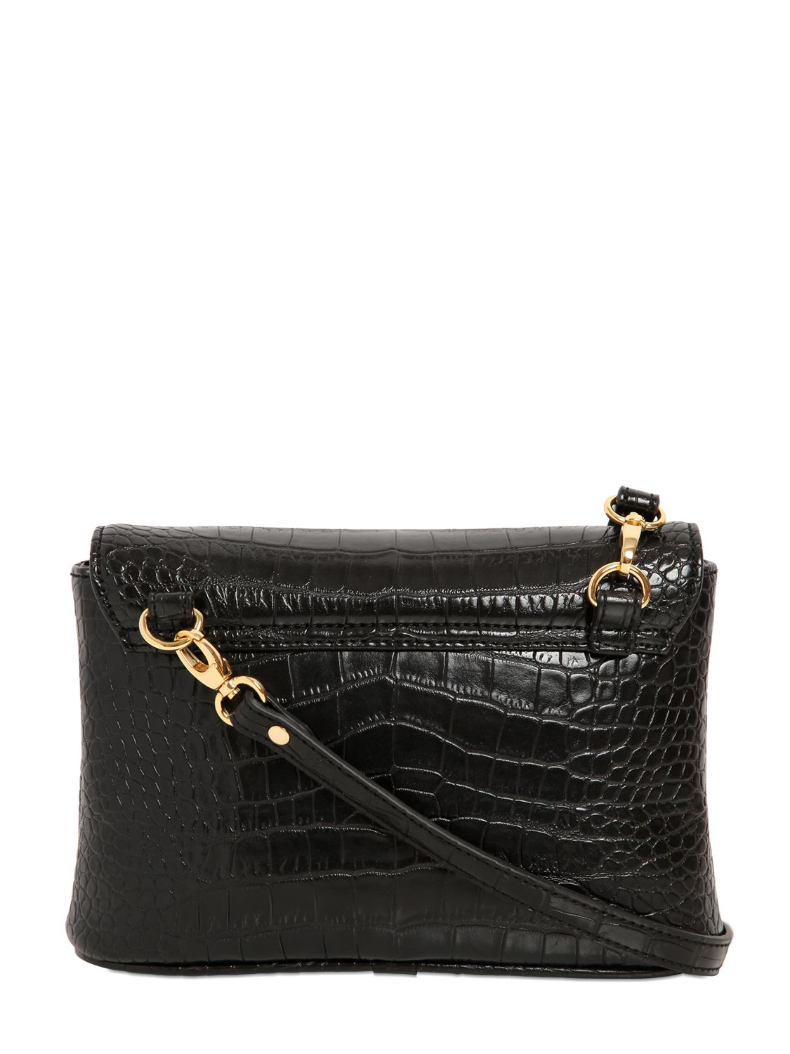 Vivienne Westwood Dorset Croc Embossed Faux Leather Bag in Black Lyst