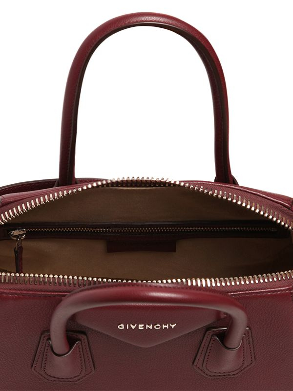 Lyst - Givenchy Small Antigona Grained Leather Bag in Brown