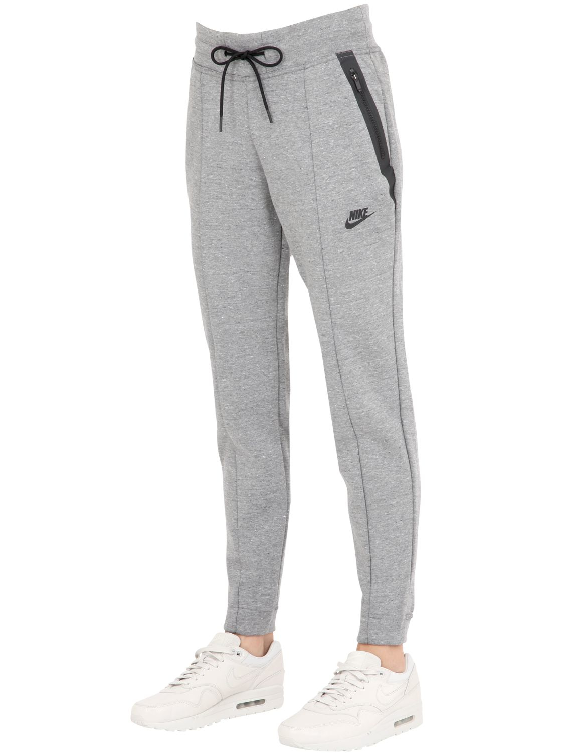 Nike Tech Flyknit Jogging Pants in Gray - Lyst