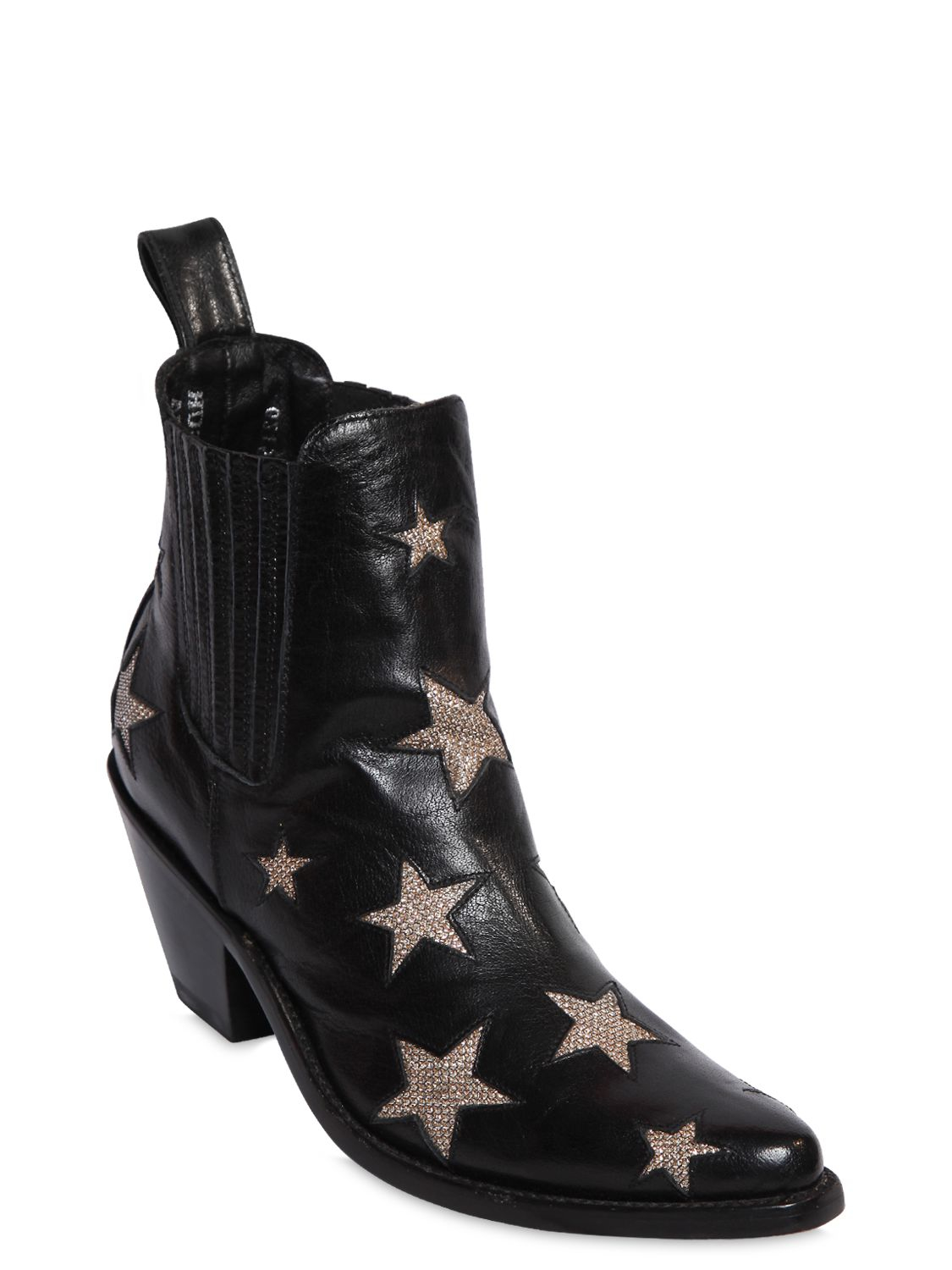 black boots with stars