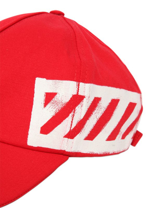 Red off white hat Clearance