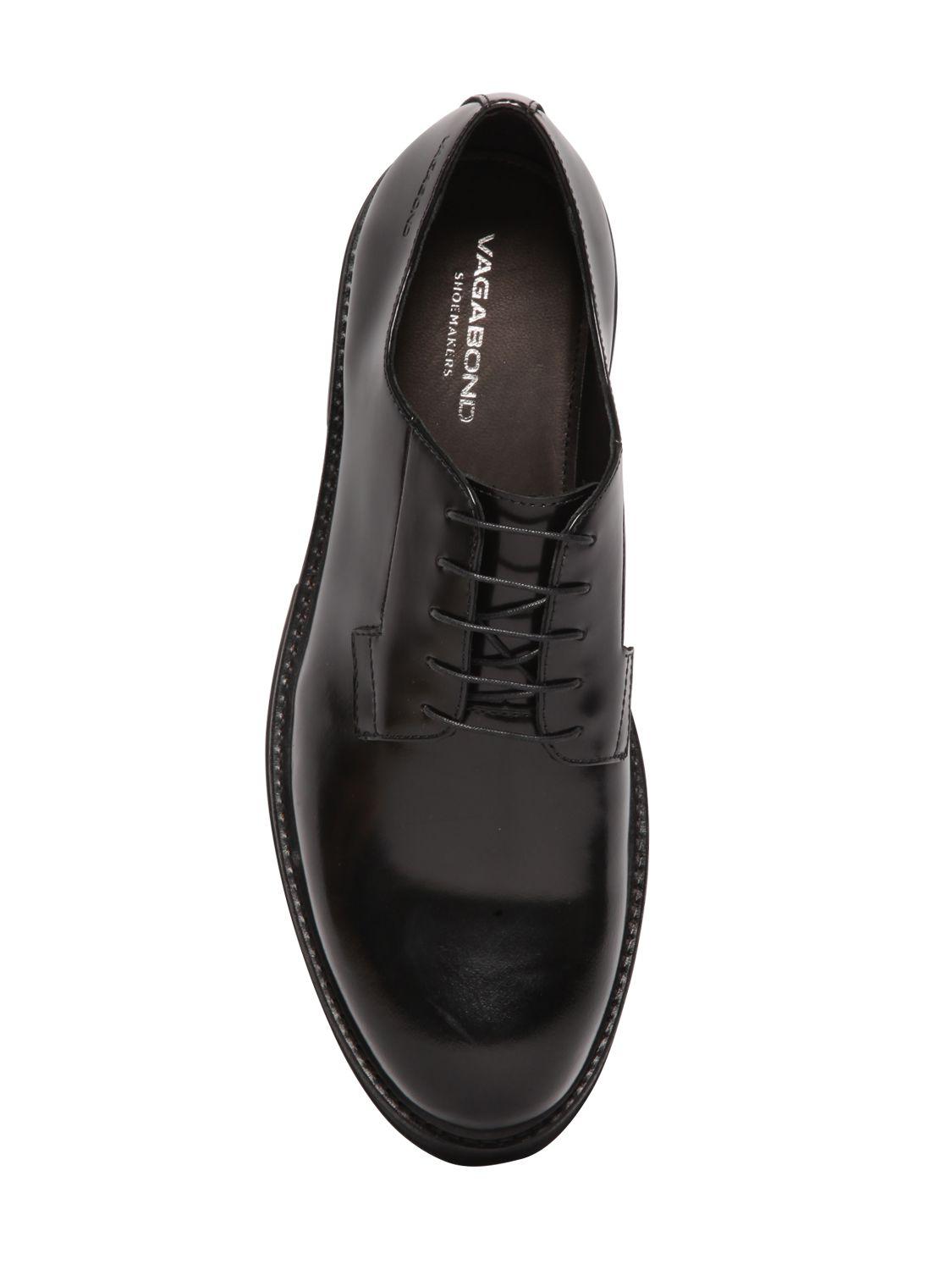 Vagabond Giorgi Brushed Leather Derby Shoes Black for Men - Lyst