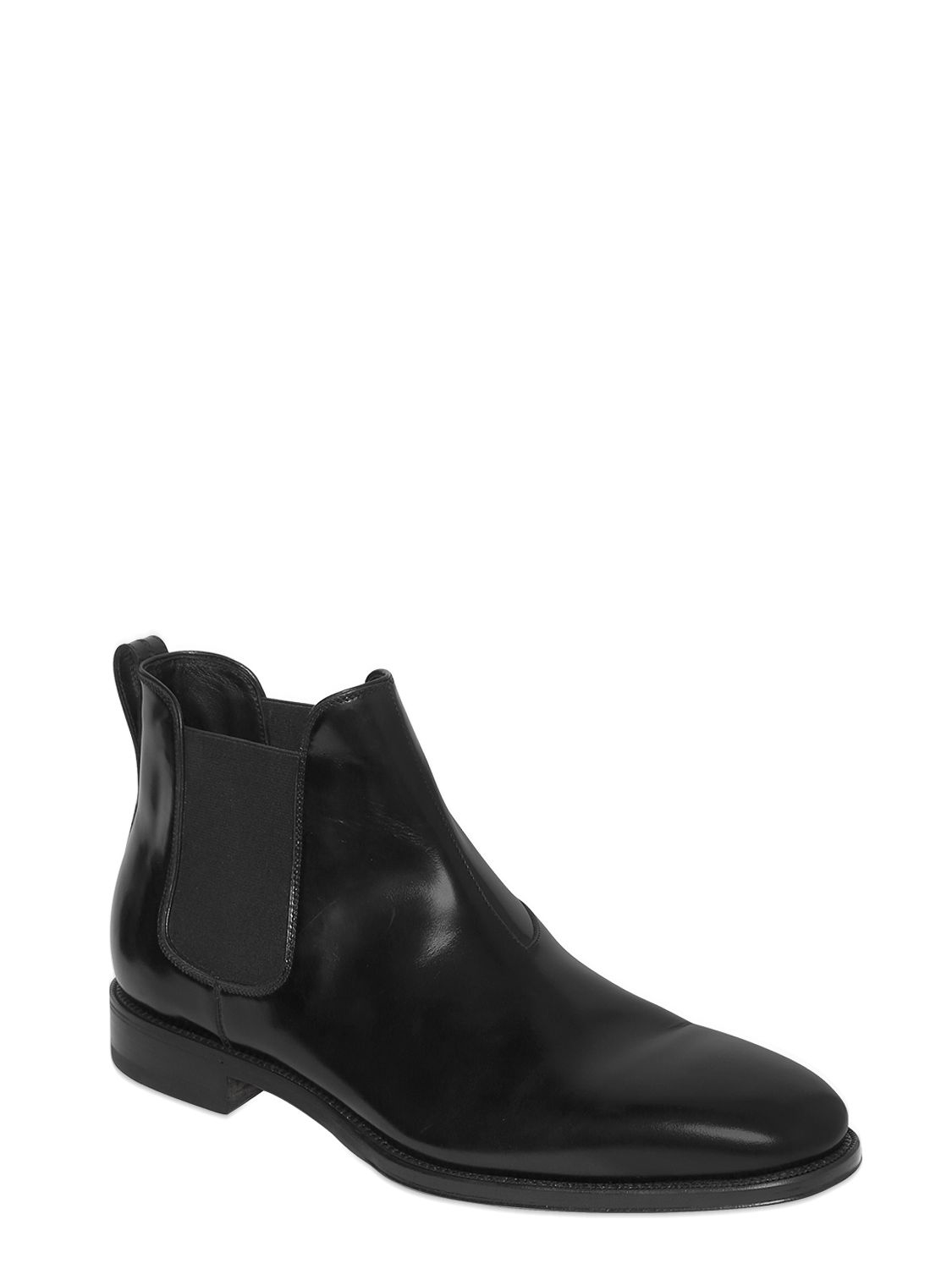 Ferragamo Giotto Leather Chelsea Boots in Black for Men - Lyst