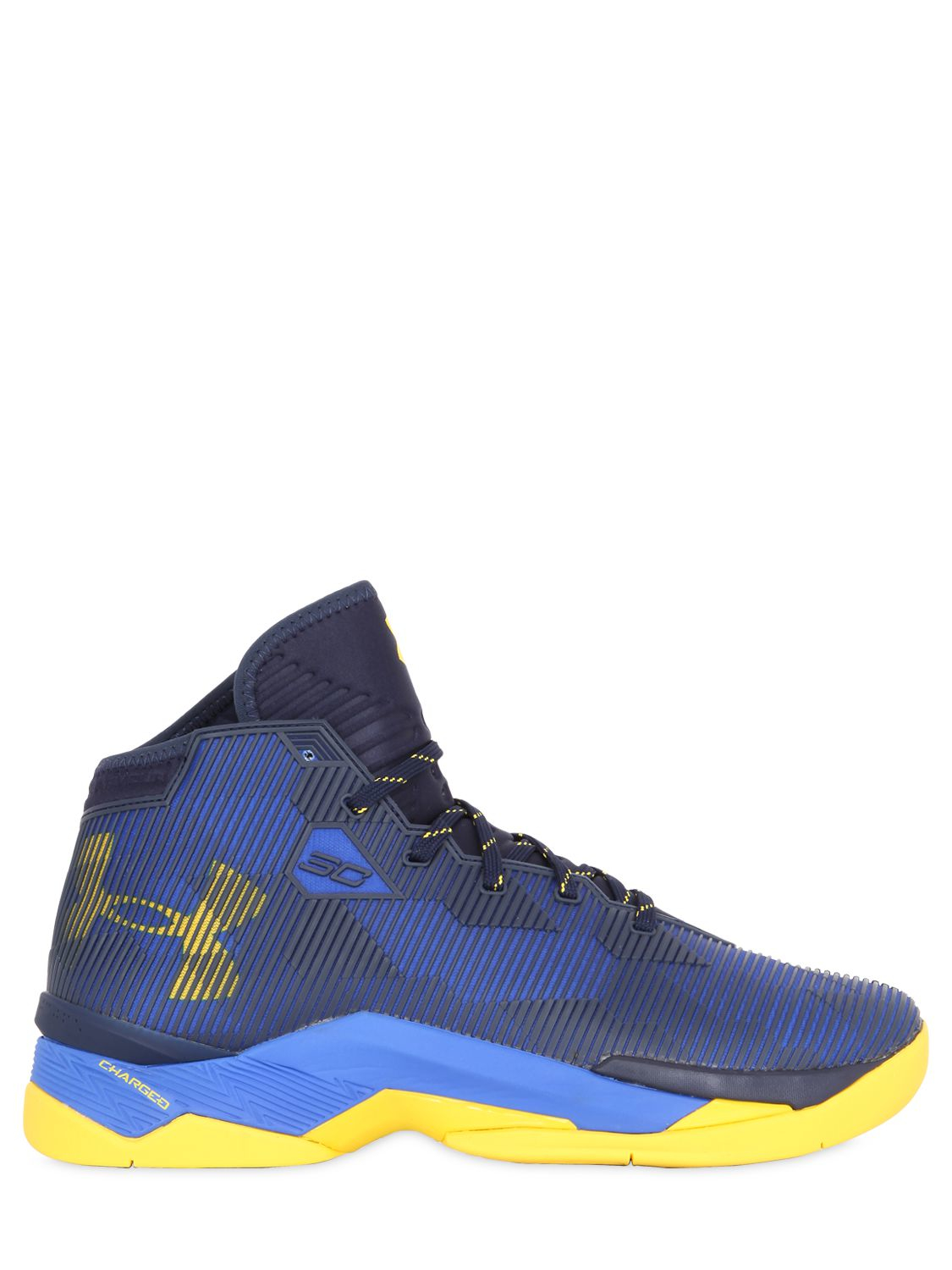 Under armour Steph Curry High Top Basketball Sneakers in Gray for Men ...
