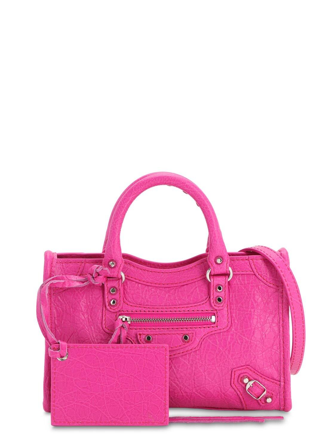 Quagmire Fortære Bebrejde Balenciaga Nano City Leather Bag in Pink | Lyst