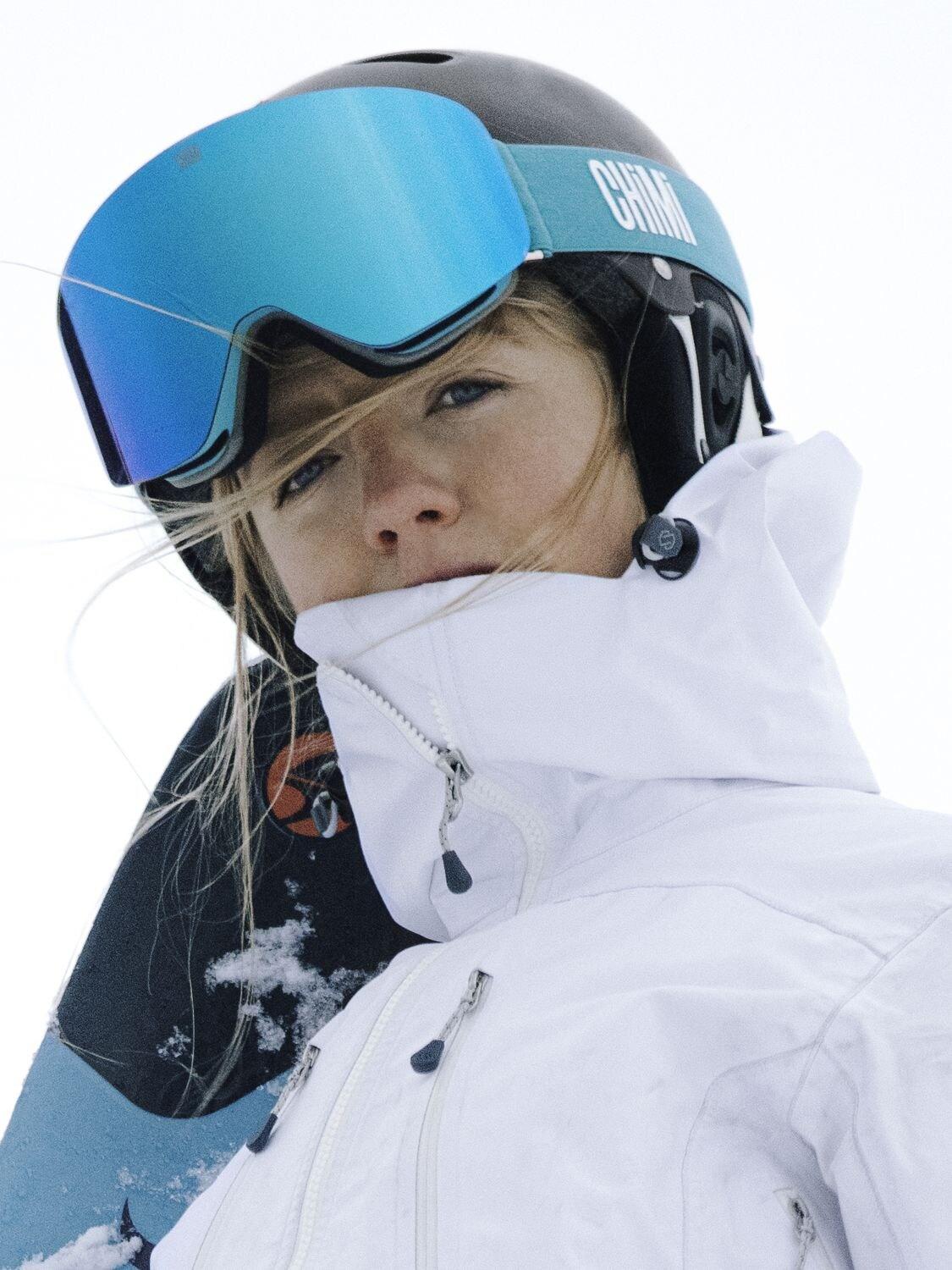 Light blue cheap ski goggles