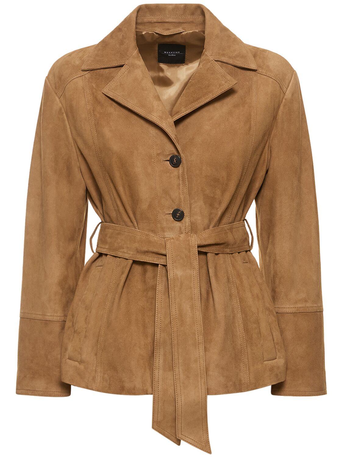 Max mara store suede coat