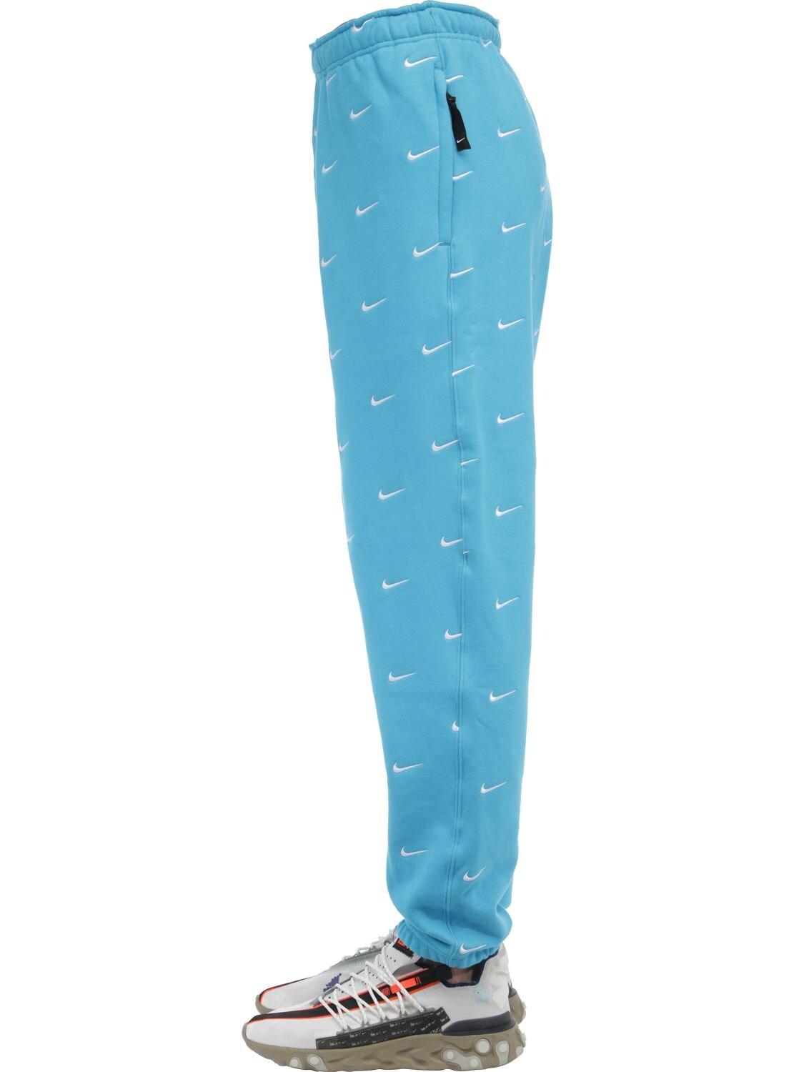 Nike Nrg Swoosh Logo Cotton Blend Pants in Blue for Men | Lyst