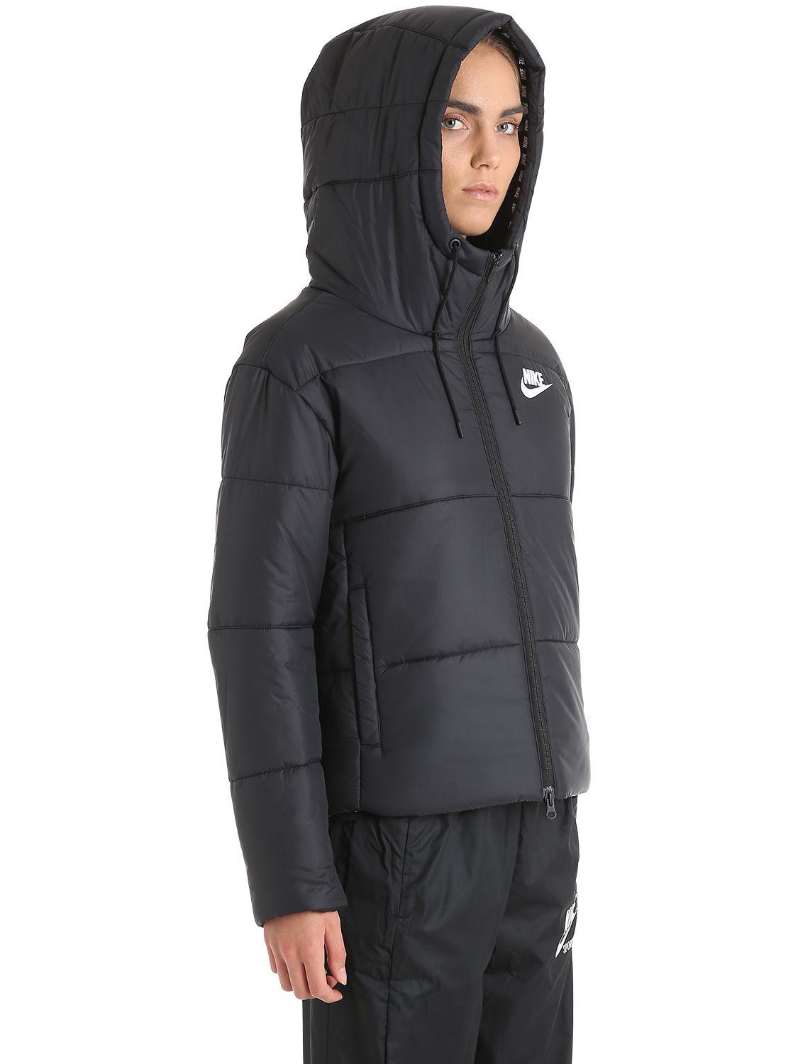 Nike Synthetic Advance 15 Puffer Jacket in Black - Lyst