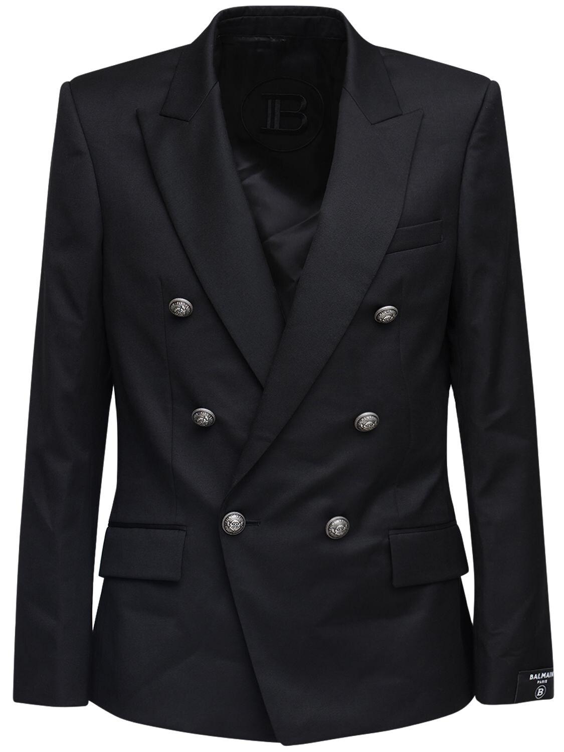 balmain wool jacket