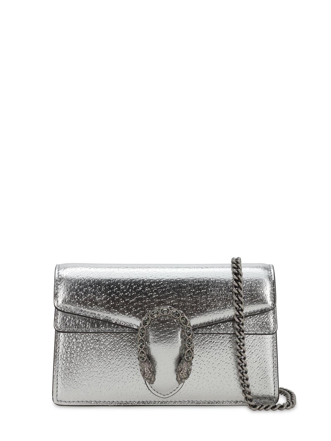 Gucci Small Dionysus Shoulder Bag in Silver (Gray) - Save 73% | Lyst