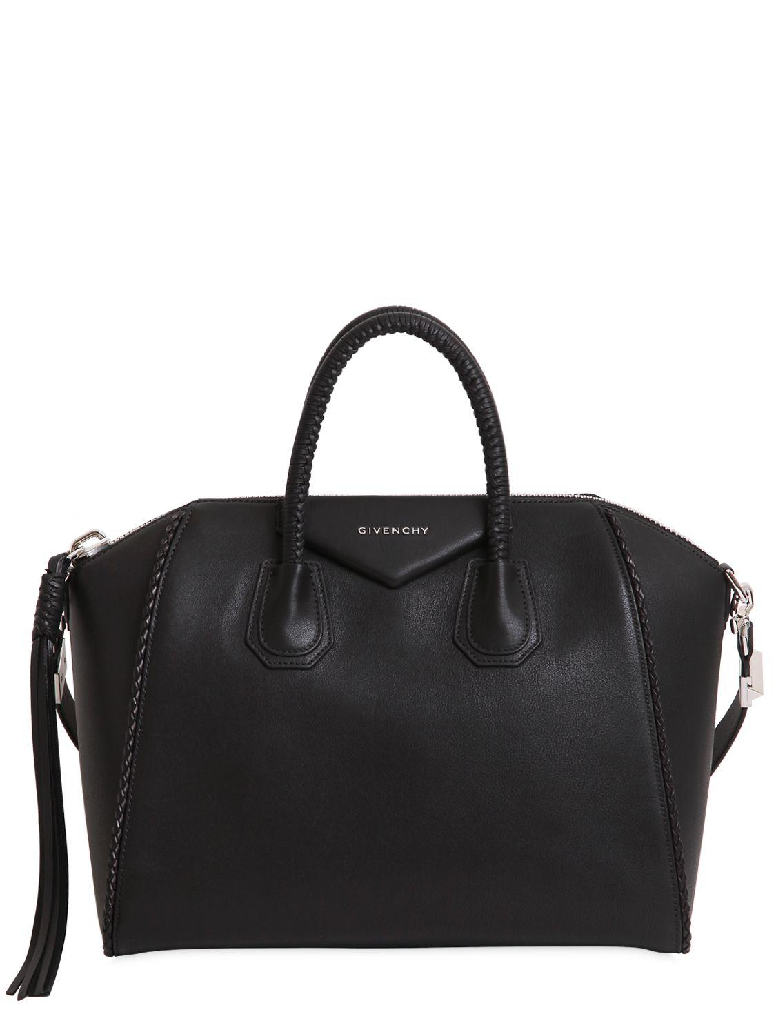 Lyst - Givenchy Medium Antigona Braided Leather Bag in Black