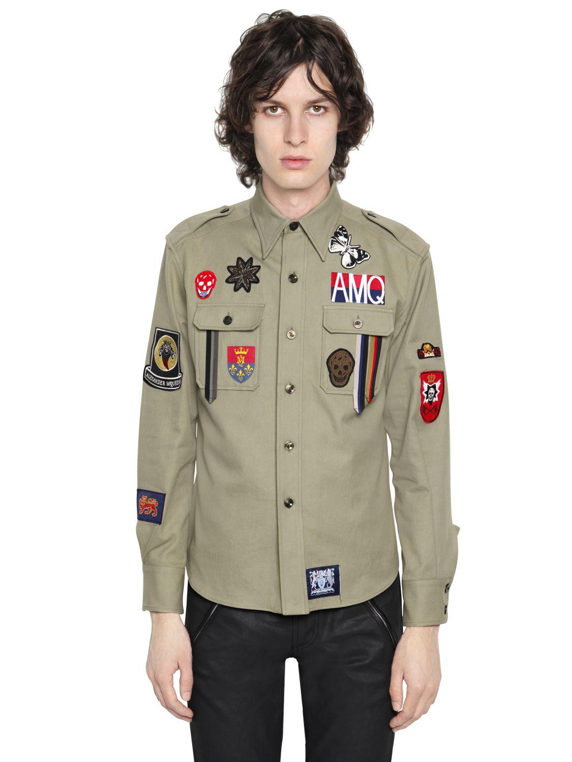 Alexander McQueen Military Patches 