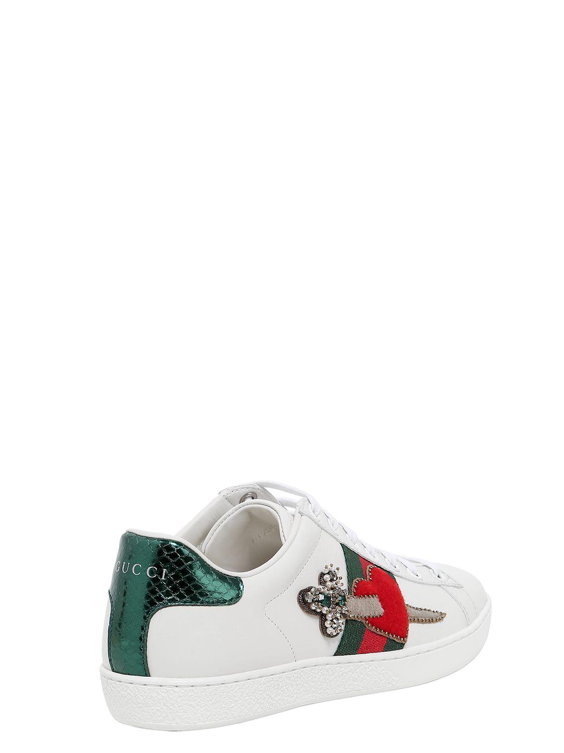 Gucci heart dagger ace sneakers Clearance