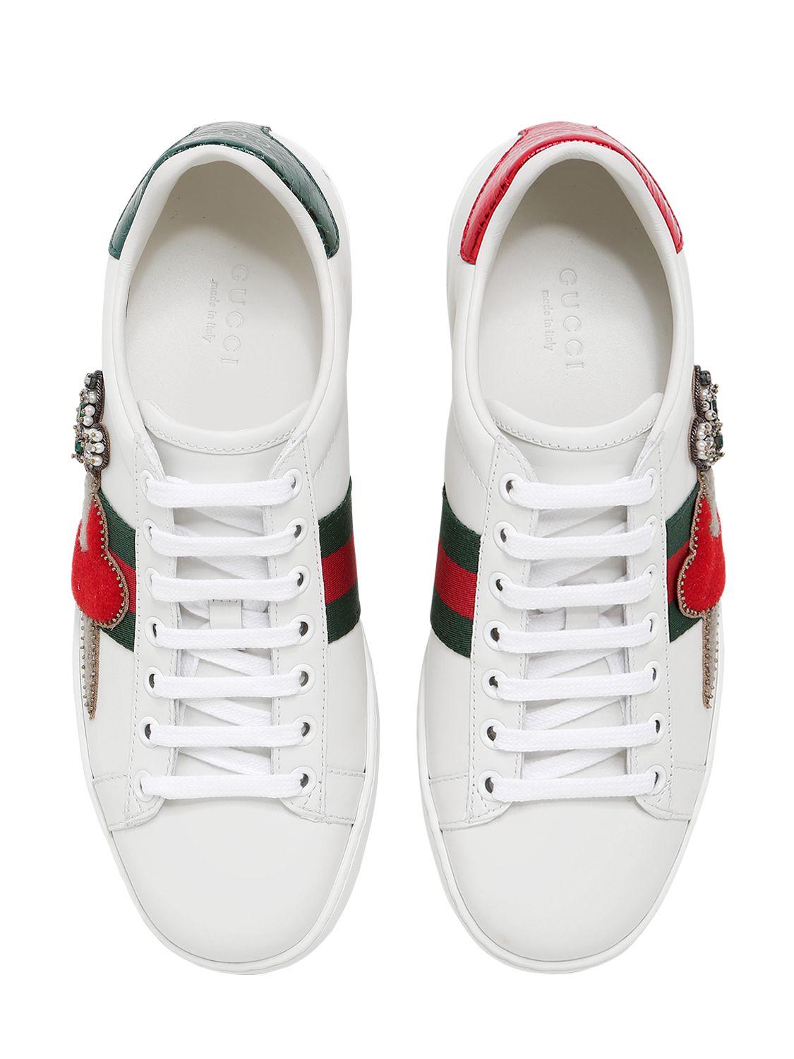 gucci heart dagger ace sneakers