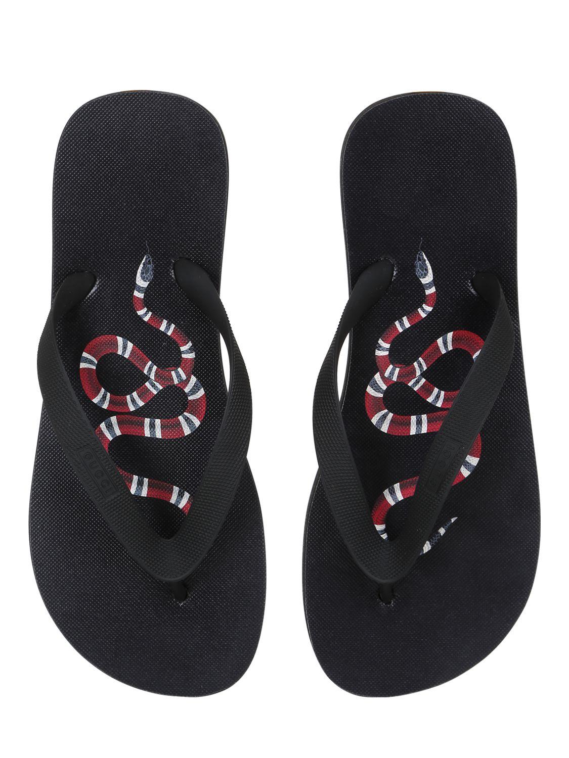 gucci snake flip flops