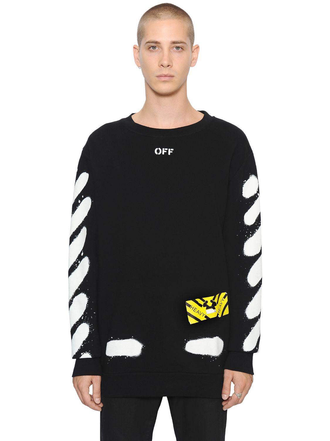 Off-White c/o Virgil Abloh Spray-paint Logo Long-sleeve T-shirt in Black  for Men