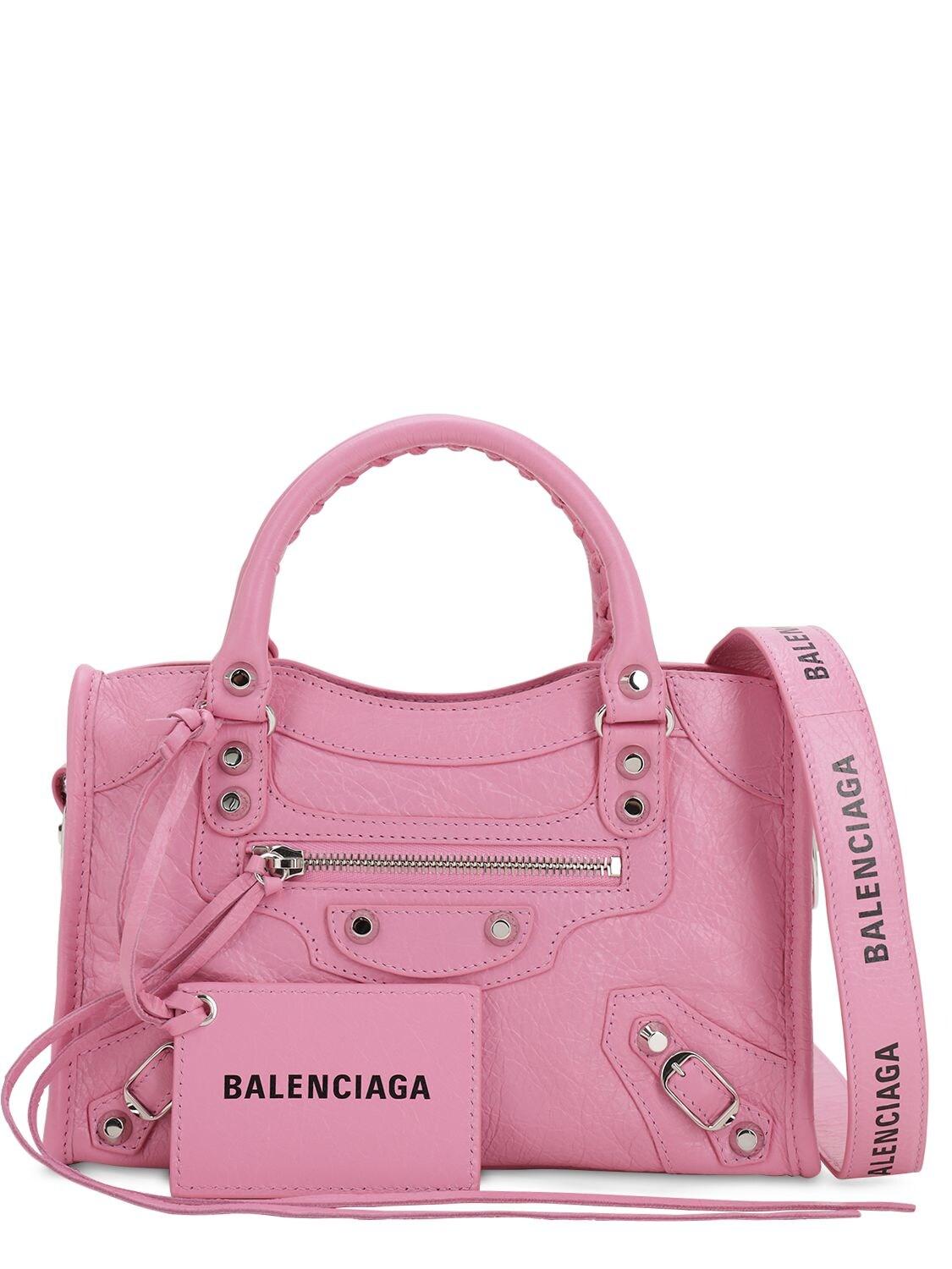 balenciaga city bag mini pink