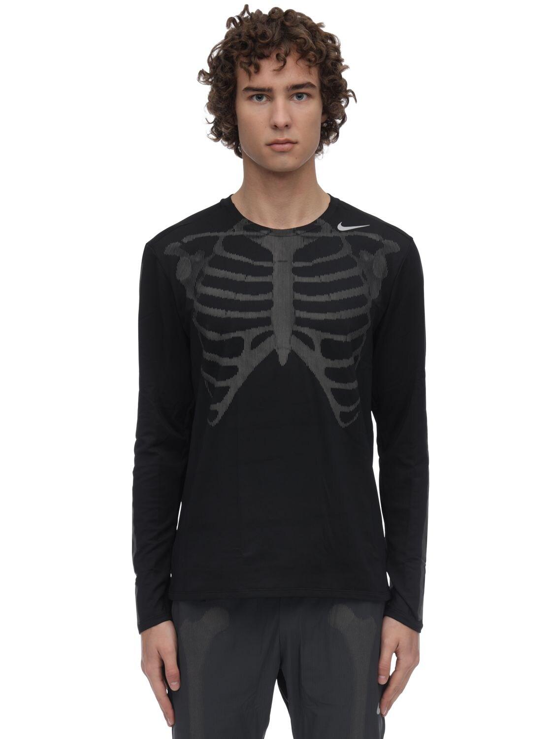 Nike Nrg Skeleton Long Sleeve Top in Black for Men | Lyst