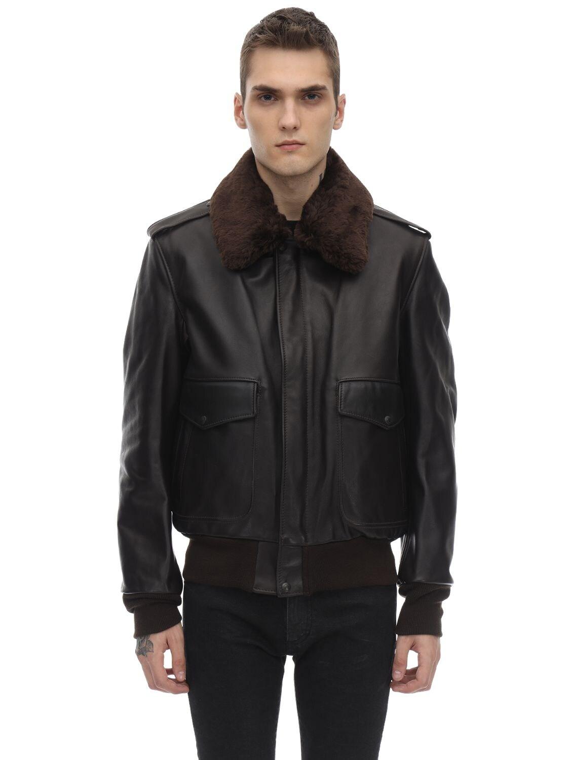 Schott Nyc 184 Leather Jacket in Brown for Men - Lyst