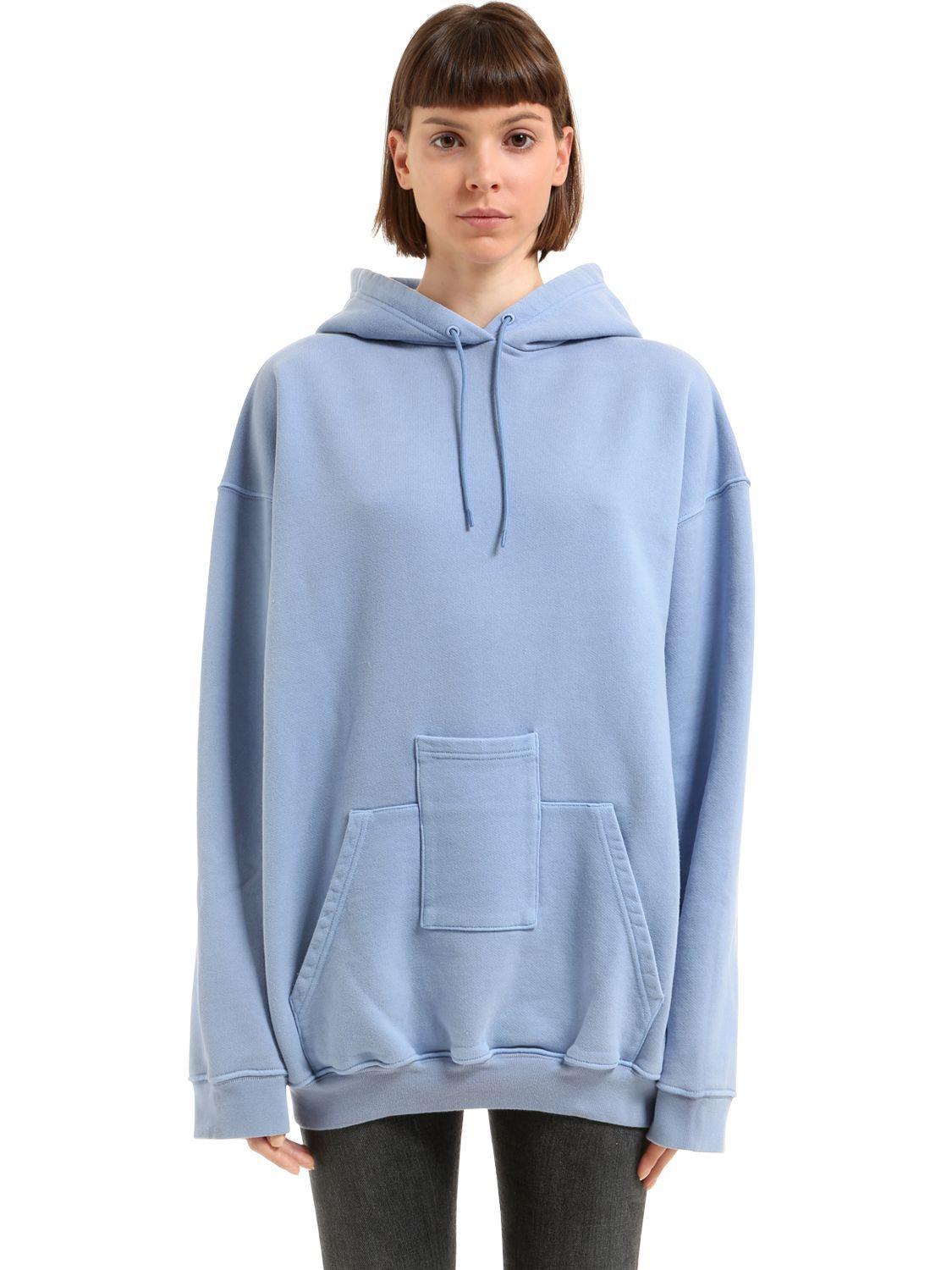 balenciaga hoodie light blue