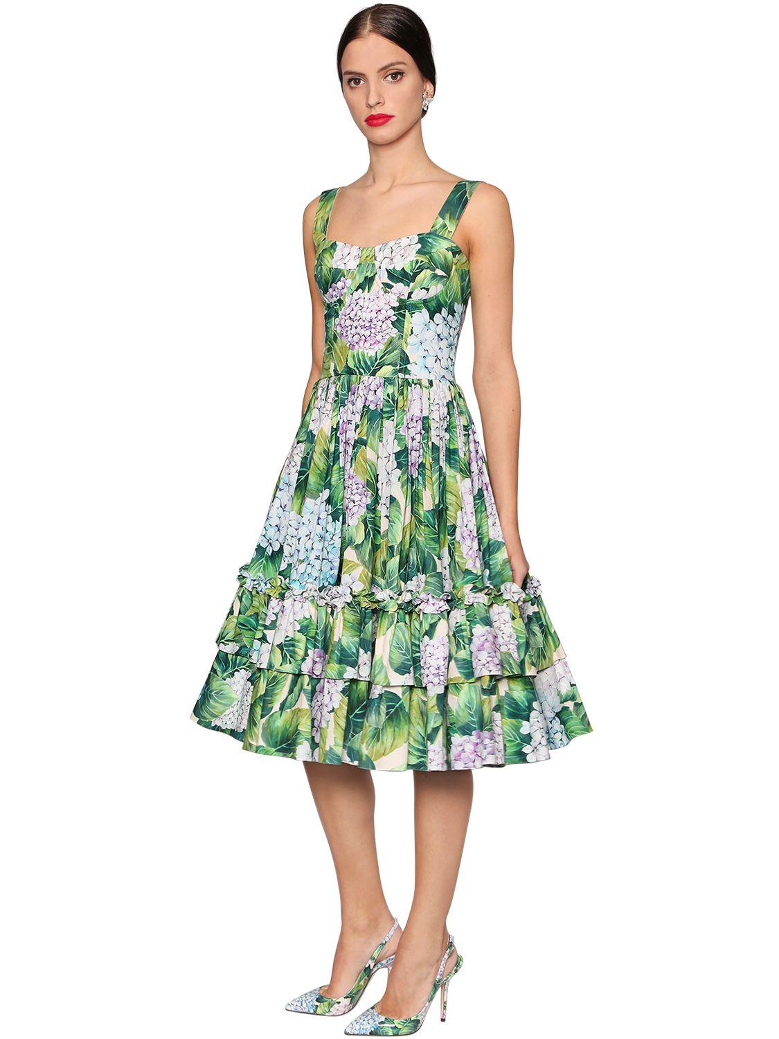 dolce and gabbana hortensia midi dress