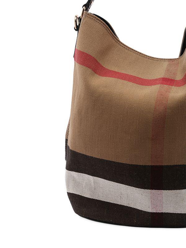 Burberry hobo bag canvas deals