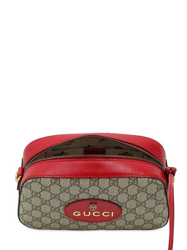 Gucci GG Supreme Bree Camera Crossbody Bag in Red NEW - J'adore Fashion  Boutique