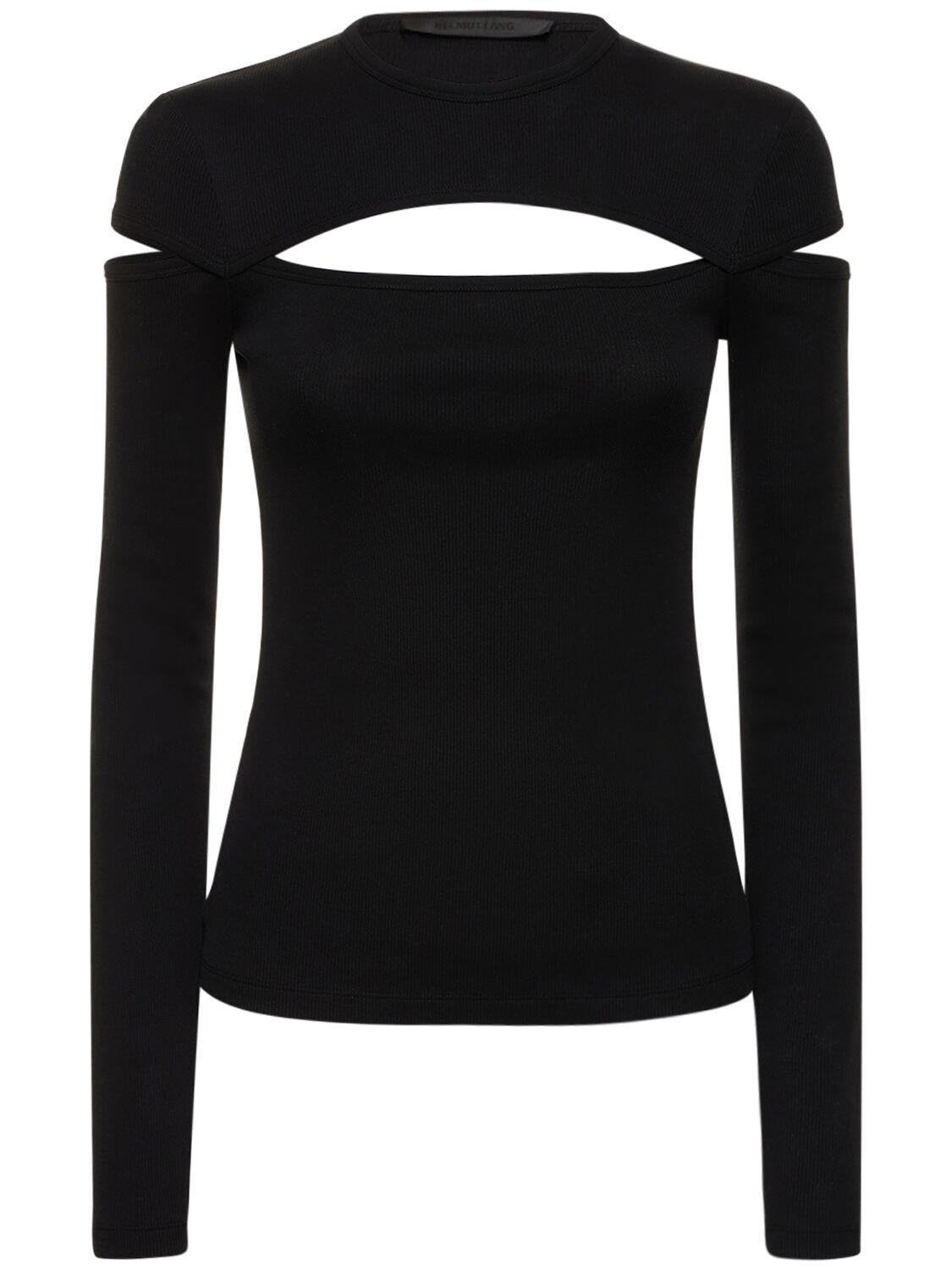 Helmut lang shoulder cutout turtleneck deals