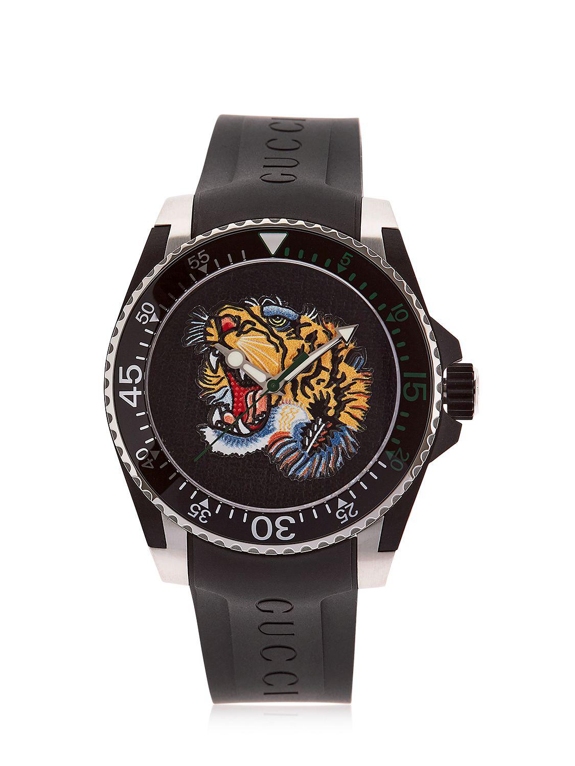 gucci tiger dive watch