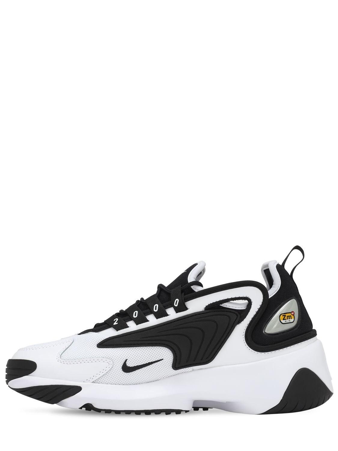 Nike Leather Zoom 2k Sneakers in White/Black (Black) - Lyst