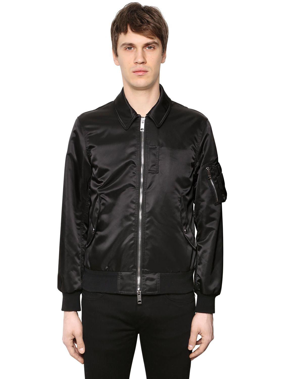 burberry nylon bomber jacket