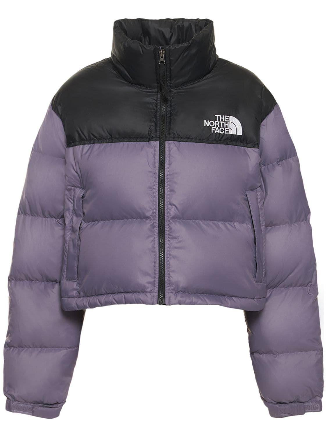 The North Face Nuptse Short Jacket in Purple | Lyst