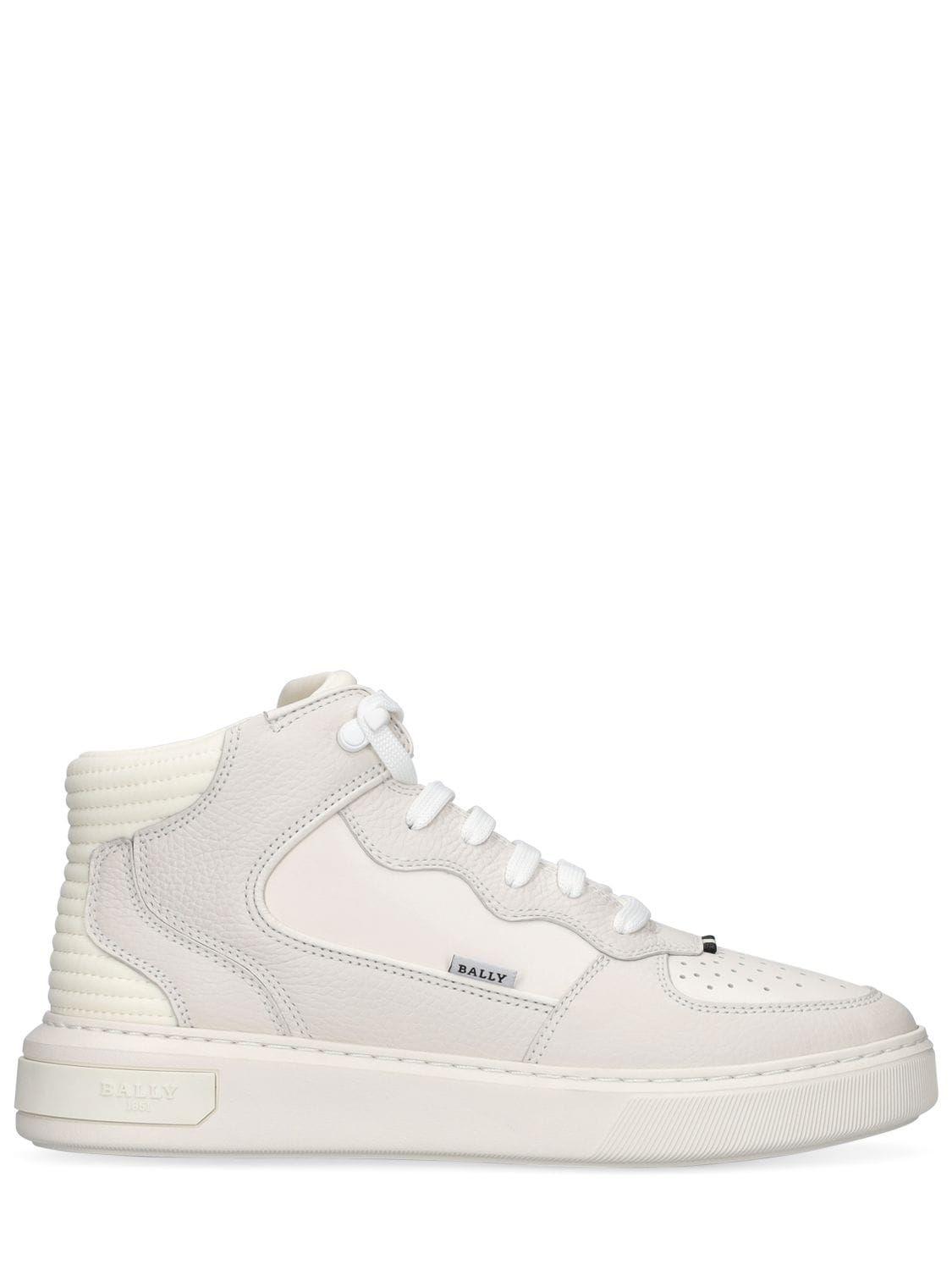 Bally 20mm Martyn Leather & Mesh Sneakers in White | Lyst