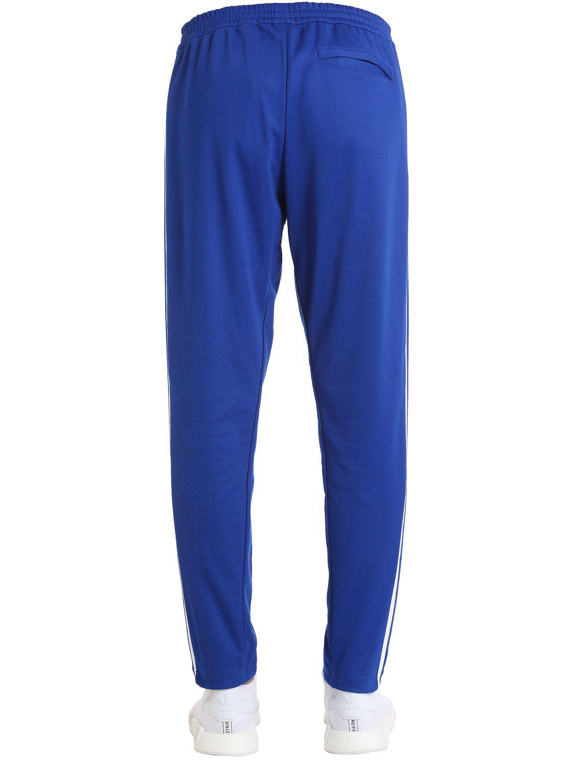 adidas Originals Franz Beckenbauer Piqué Track Pants in Blue for Men - Lyst